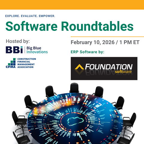 Software Roundtable with Foundation - CFMA Store