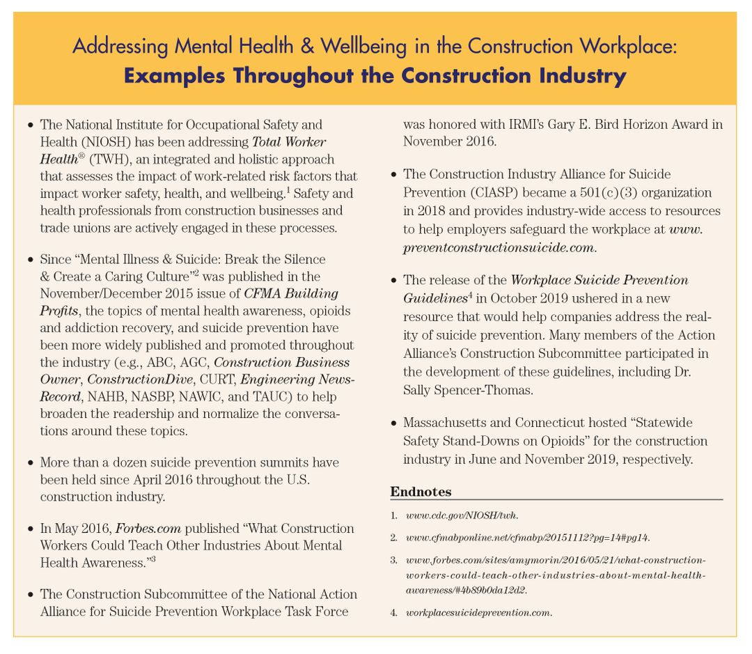 mental health in the construction industry dissertation